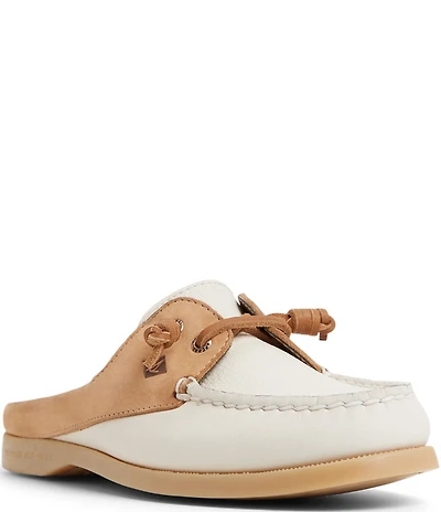 Sperry Women's Authentic Original Colorblock Leather Boat Mules