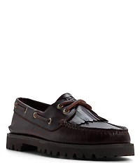 Sperry Women's Authentic Original Leather Kiltie Lug Sole Boat Shoes