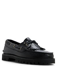 Sperry Women's Authentic Original Leather Kiltie Lug Sole Boat Shoes
