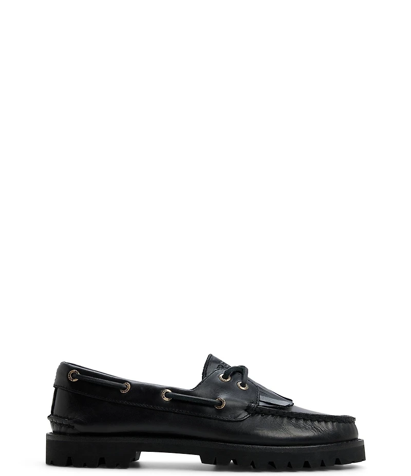Sperry Women's Authentic Original Leather Kiltie Lug Sole Boat Shoes