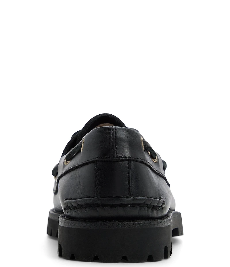Sperry Women's Authentic Original Leather Kiltie Lug Sole Boat Shoes