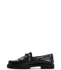 Sperry Women's Authentic Original Leather Kiltie Lug Sole Boat Shoes