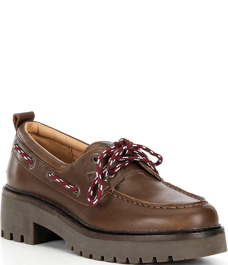 Sperry Women's Authentic Original Lug 2-Eye Heeled Boat Shoes