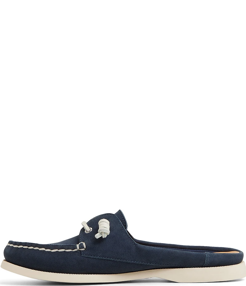 Sperry Women's Authentic Original Nubuck Leather Boat Shoe Mules