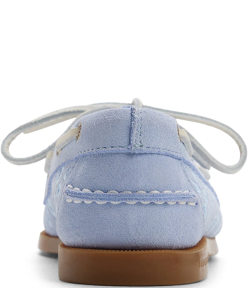 Sperry Women's Authentic Original Suede Perforated Boat Shoes