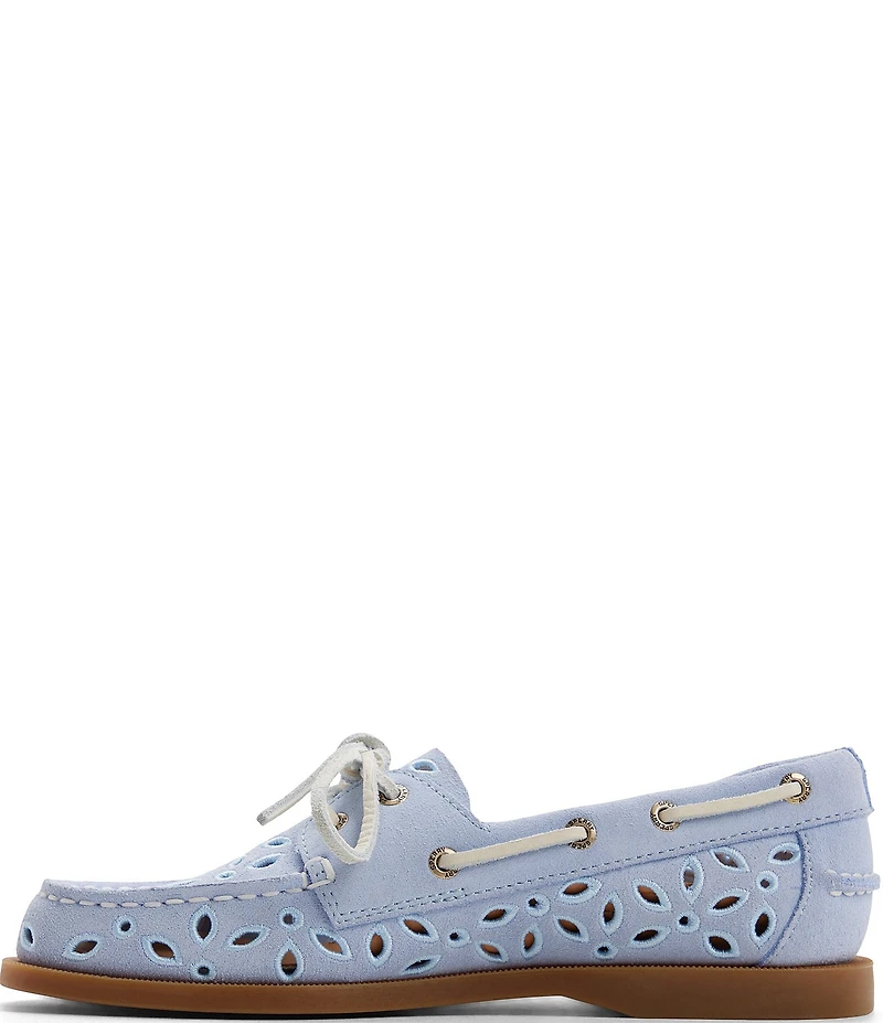 Sperry Women's Authentic Original Suede Perforated Boat Shoes