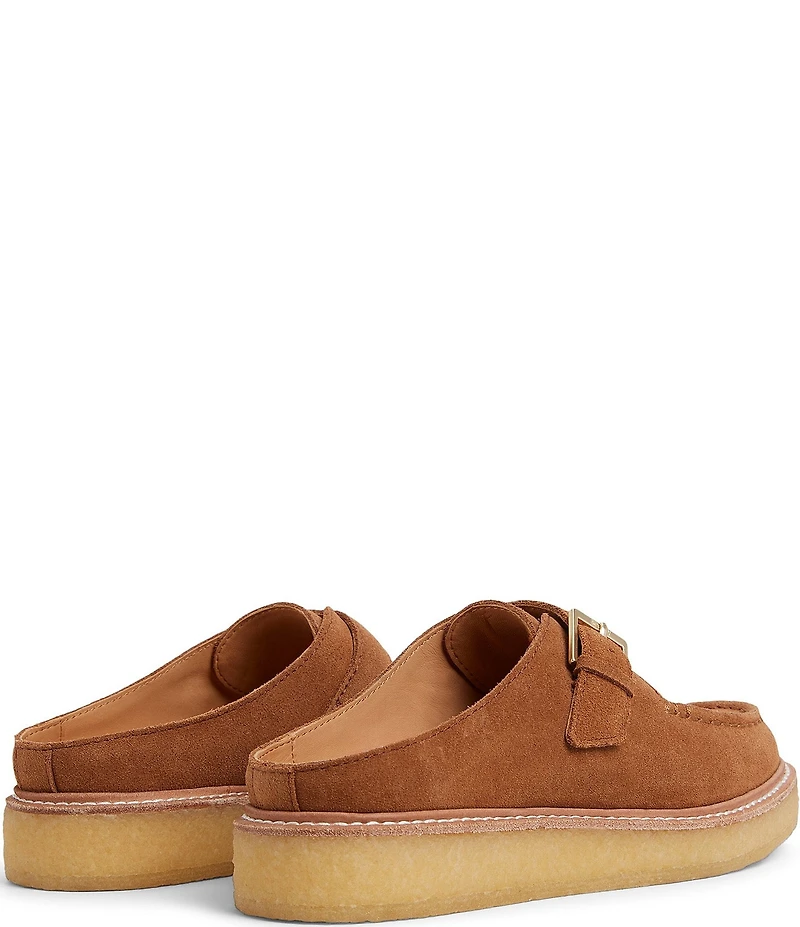 Sperry Women's Captain's Oxford Crepe Suede Mules