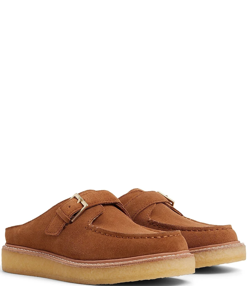 Sperry Women's Captain's Oxford Crepe Suede Mules