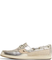 Sperry Women's Coastfish 2 Eye Metallic Leather Boat Shoes