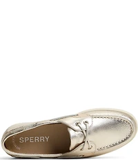 Sperry Women's Coastfish 2 Eye Metallic Leather Boat Shoes