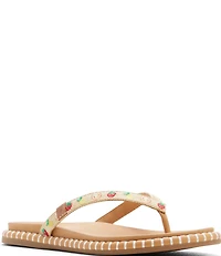Sperry Women's Isla Fruit Embroidered Flip Flops