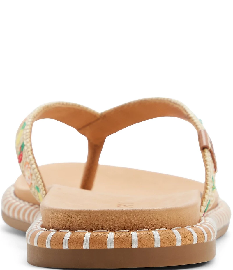 Sperry Women's Isla Fruit Embroidered Flip Flops