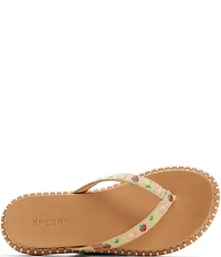 Sperry Women's Isla Fruit Embroidered Flip Flops