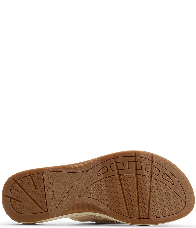 Sperry Women's Parrotfish Braided Flip Flops