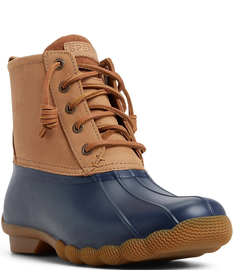 Sperry Women's Saltwater Lace Up Waterproof Duck Booties