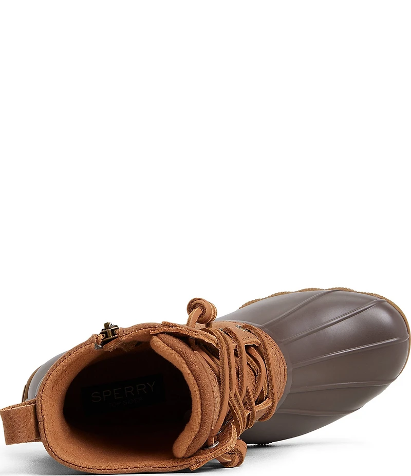 Sperry Women's Saltwater Lace Up Waterproof Duck Booties