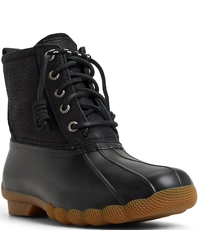 Sperry Women's Saltwater Lace Up Waterproof Duck Booties