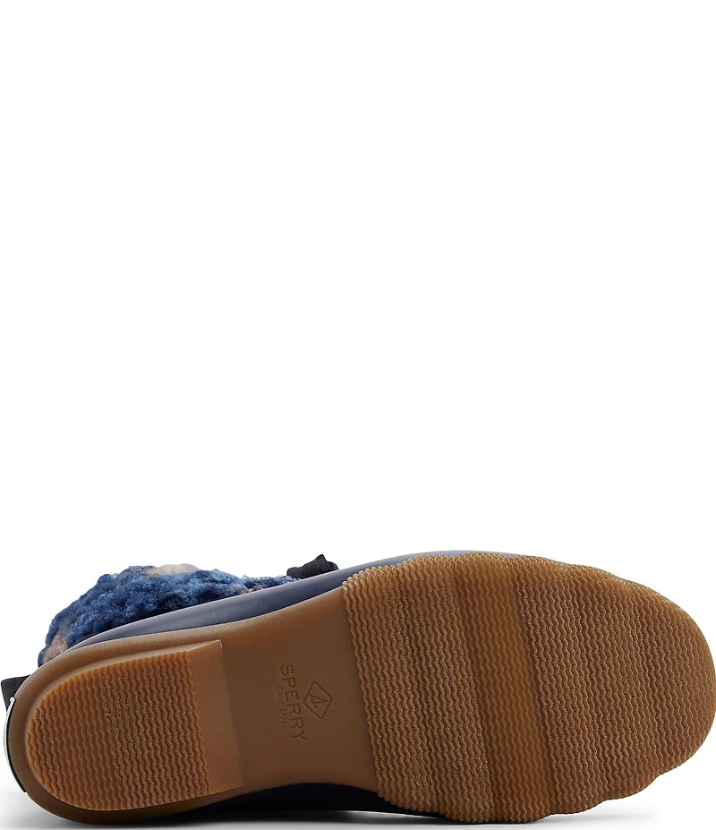 Sperry Women's Saltwater Plaid Lace Up Duck Rain Booties