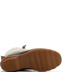 Sperry Women's Saltwater Shearling Lace Up Duck Rain Booties