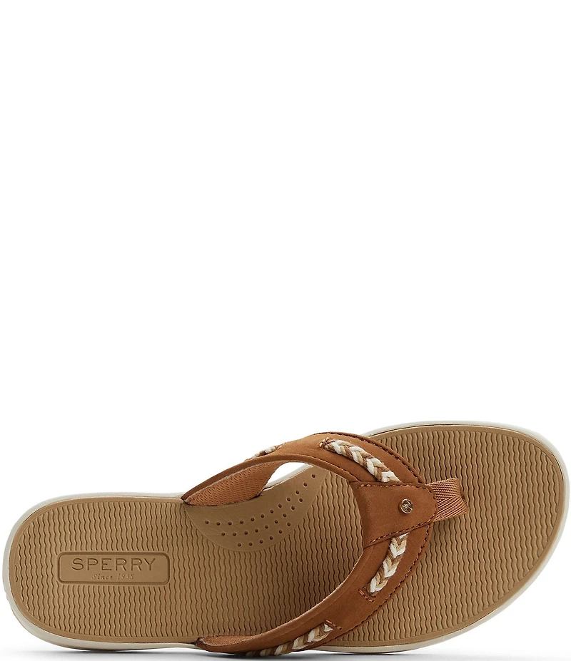 Sperry Women's Seafish 2 Braided Flip Flops