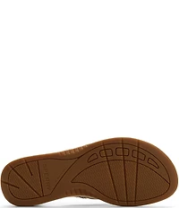 Sperry Women's Seafish 3 Perforated Leather Flip Flops