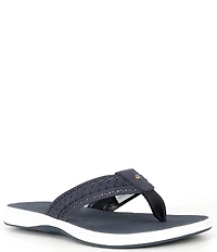 Sperry Women's Seafish 3 Perforated Nubuck Flip Flops