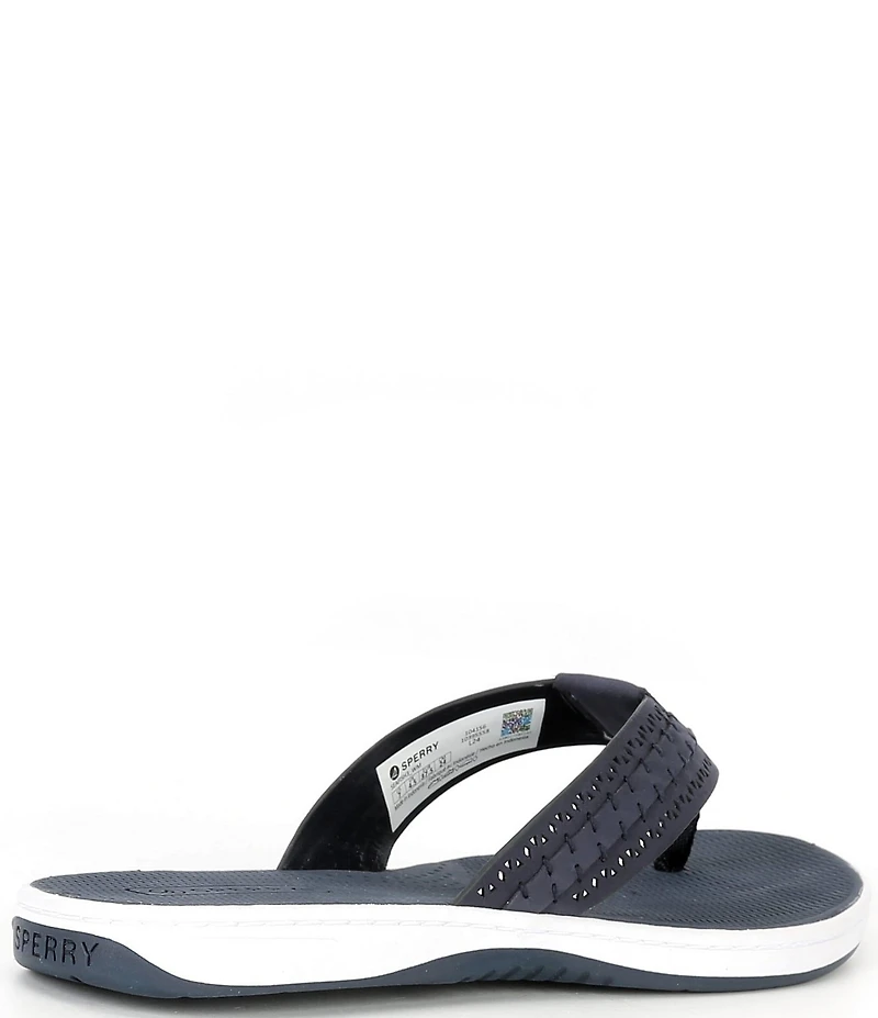 Sperry Women's Seafish 3 Perforated Nubuck Flip Flops