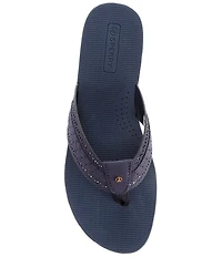 Sperry Women's Seafish 3 Perforated Nubuck Flip Flops