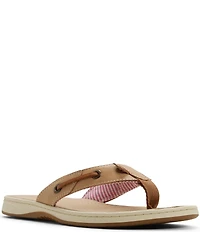 Sperry Women's Seafish Leather Flip Flops
