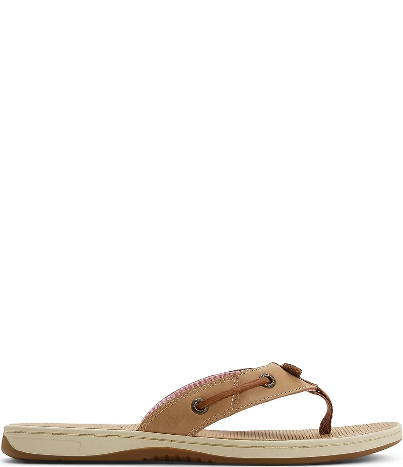 Sperry Women's Seafish Leather Flip Flops