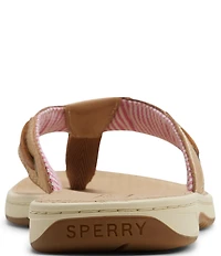 Sperry Women's Seafish Leather Flip Flops