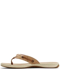 Sperry Women's Seafish Leather Flip Flops