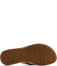 Sperry Women's Seafish Leather Flip Flops