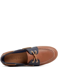 Sperry Women's Slim Boat Colorblock Leather Boat Shoes