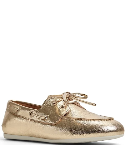Sperry Women's Slim Boat Metallic Leather Boat Shoes