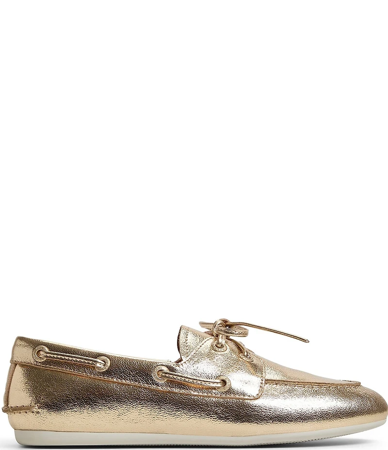Sperry Women's Slim Boat Metallic Leather Boat Shoes