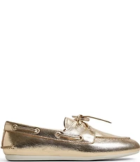 Sperry Women's Slim Boat Metallic Leather Boat Shoes