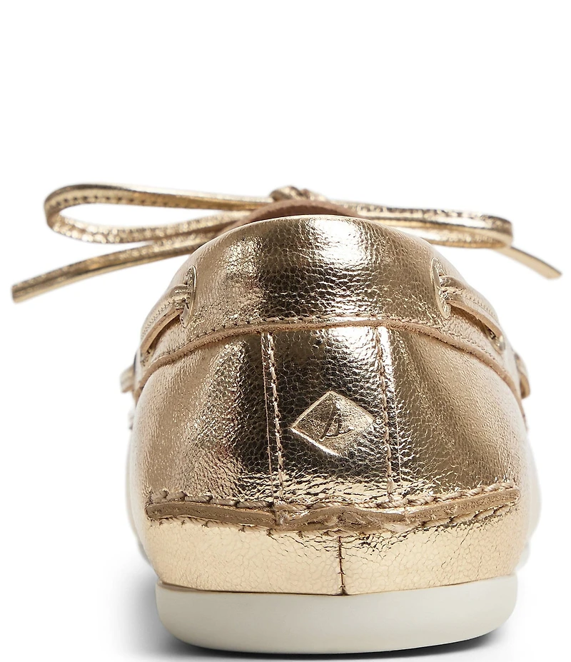 Sperry Women's Slim Boat Metallic Leather Boat Shoes