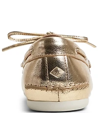Sperry Women's Slim Boat Metallic Leather Boat Shoes