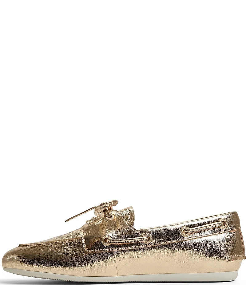 Sperry Women's Slim Boat Metallic Leather Boat Shoes