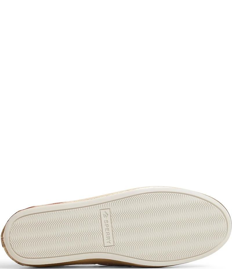 Sperry Women's Slim Boat Metallic Leather Boat Shoes