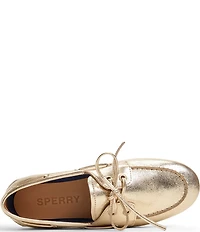 Sperry Women's Slim Boat Tumbled Leather Boat Shoes