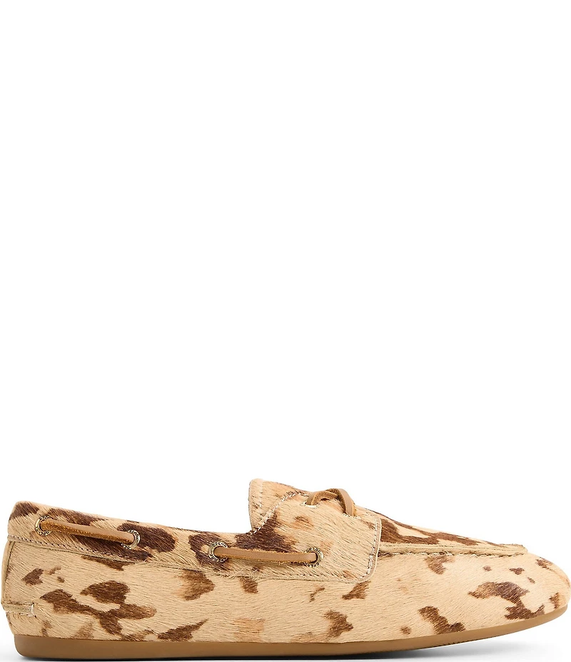 Sperry Women's Slimboat Cow Printed Haircalf Boat Shoes