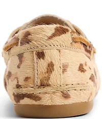 Sperry Women's Slimboat Cow Printed Haircalf Boat Shoes