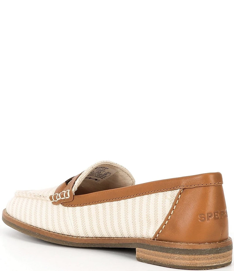 Sperry Women's Striped Seaport Penny Loafers