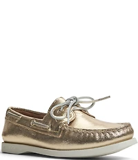 Sperry Women's Top-Sider Authentic Original 2-Eye Metallic Leather Boat Shoes
