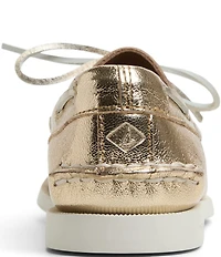 Sperry Women's Top-Sider Authentic Original 2-Eye Metallic Leather Boat Shoes