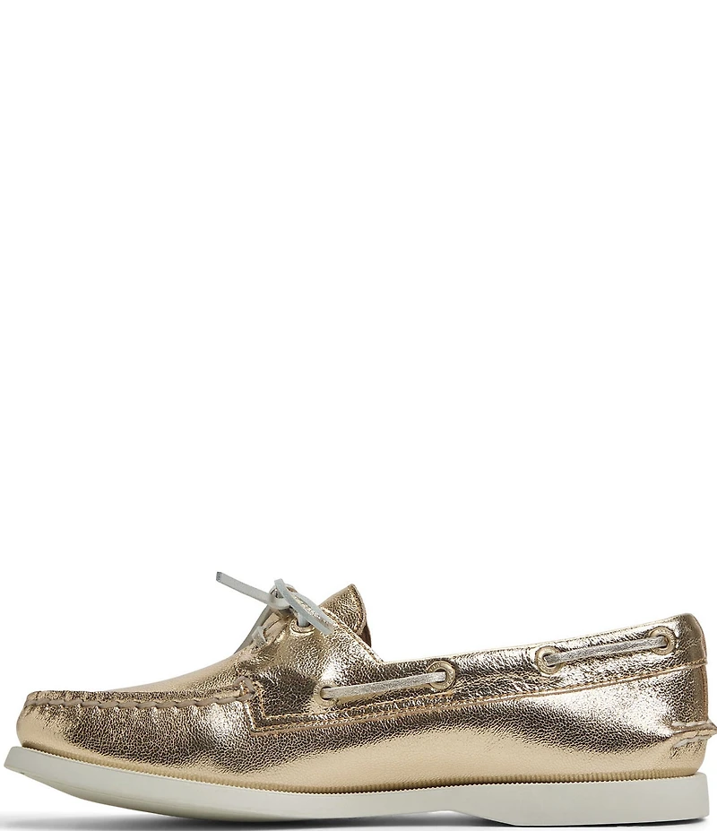 Sperry Women's Top-Sider Authentic Original 2-Eye Metallic Leather Boat Shoes