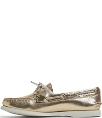 Sperry Women's Top-Sider Authentic Original 2-Eye Metallic Leather Boat Shoes