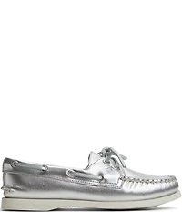 Sperry Women's Top-Sider Authentic Original 2-Eye Metallic Leather Boat Shoes